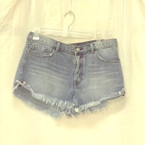 Women’s blue jean shorts